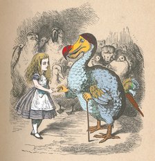 'Alice and the Dodo', 1889. Artist: John Tenniel.