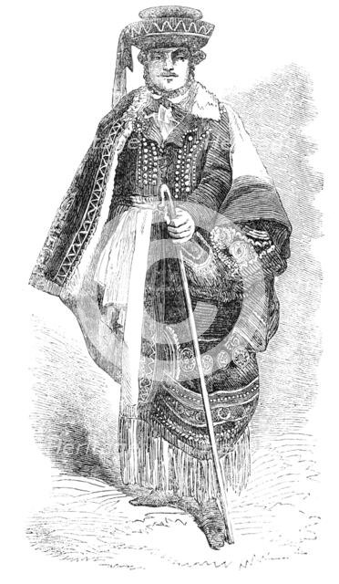 Hungarian Shepherd - from a photograph by Richebourg, 1856.  Creator: Unknown.