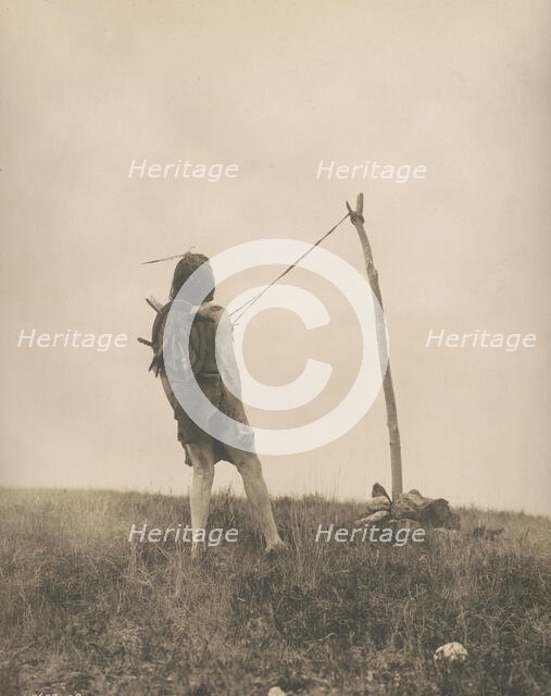 For strength and visions-Apsaroke, c1908. Creator: Edward Sheriff Curtis.