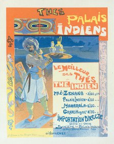 Affiche pour les "Thés du Palais Indien"., c1900. Creator: Georges de Feure.