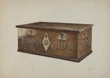 Pa. German Chest, 1935/1942. Creator: Luther D. Wenrich.