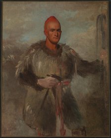 Theodore Burr Catlin, in Indian Costume, 1840-1841. Creator: George Catlin.