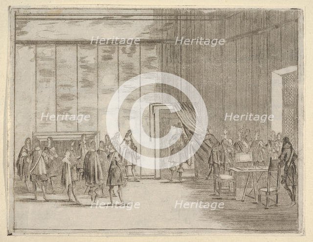 Francesco I d'Este, with his Gentle Manner, is Loved by All of the Noblemen in his Court..., 1659. Creator: Bartolomeo Fenice.