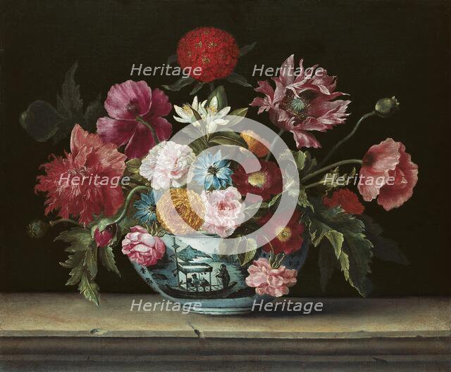 Chinese Bowl with Flowers, 1640. Creator: Jacques Linard.