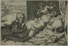 Venus and Satyr, 1592. Creator: Annibale Carracci.