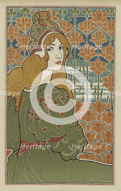 LEstampe Moderne: Jane, 1898. Creator: Louis Rhead (American, 1857-1926); Printed by F. Champenois, Paris ; L'Estampe Moderne.
