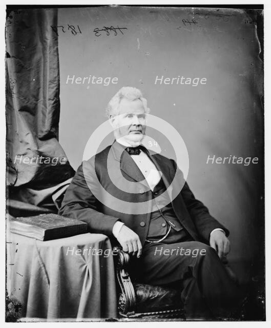 Samuel Plummer Morrill of Maine, between 1860 and 1875. Creator: Unknown.