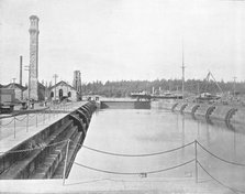 Dry Dock at Esquimalt, British Columbia, Canada, c1900. Creator: Unknown.