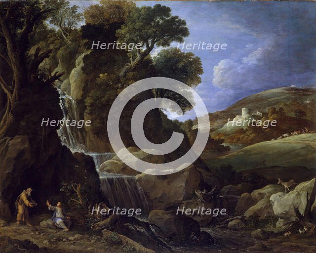 Christ Tempted in the Wilderness, 1626. Creator: Paul Brill.