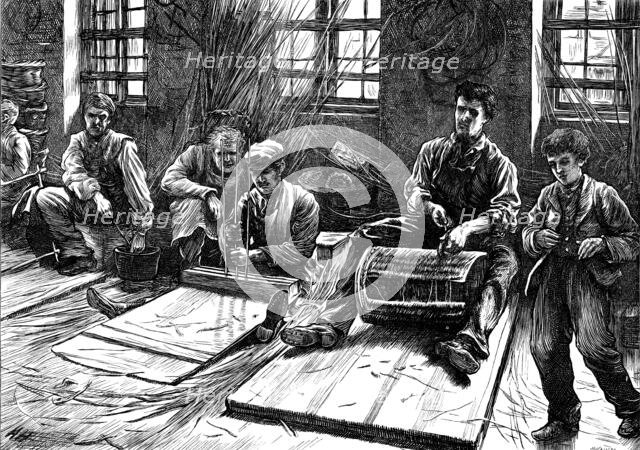 Blind basket-makers, 1871. Creator: Unknown.