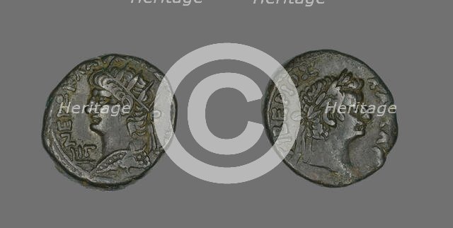 Tetradrachm (Coin) Portraying Emperor Nero, 66-67. Creator: Unknown.