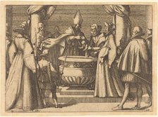 Baptism of the Prince of Spain, 1612. Creator: Jacques Callot.