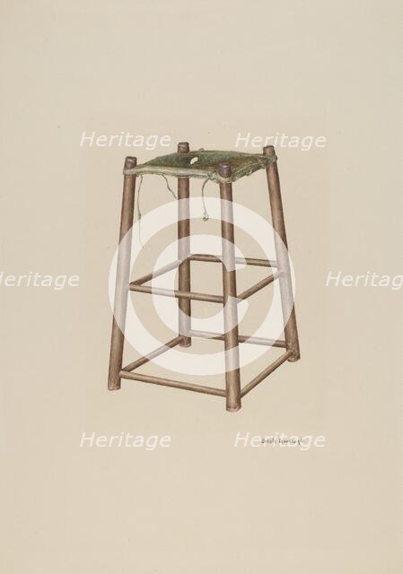 Office High Stool, c. 1940. Creator: Ursula Lauderdale.