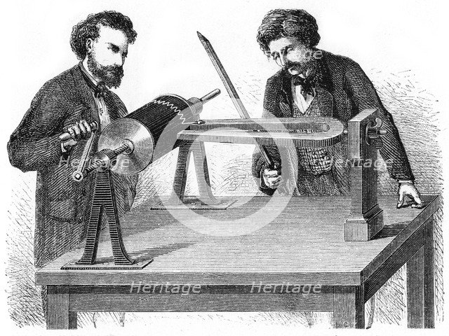 Mid-19th century Phonautograph, 1872. Artist: Unknown