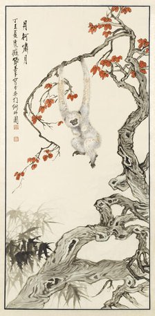White monkey, 1937. Creator: Zhang Shanzi.