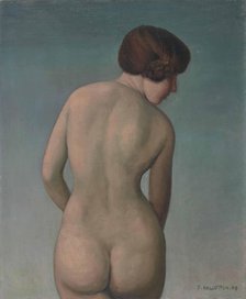 Femme nue de dos, 1909. Creator: Vallotton, Felix Edouard (1865-1925).