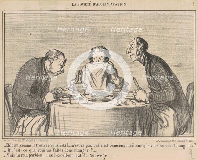 Eh! Bien, comment trouvez-vous cela?, 19th century. Creator: Honore Daumier.