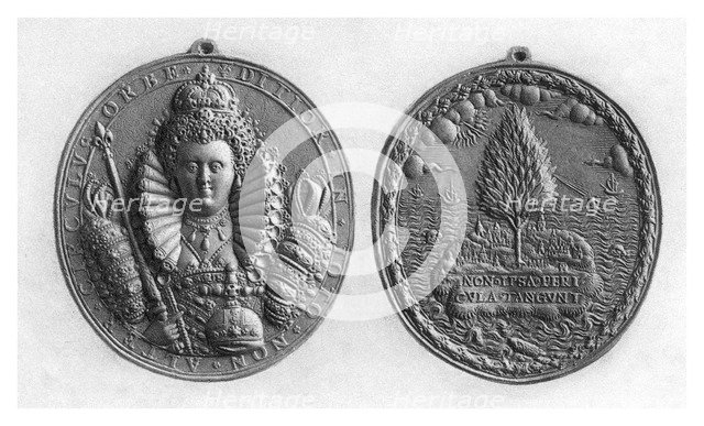Queen Elizabeth I medal, 16th century, (1896). Artist: Unknown