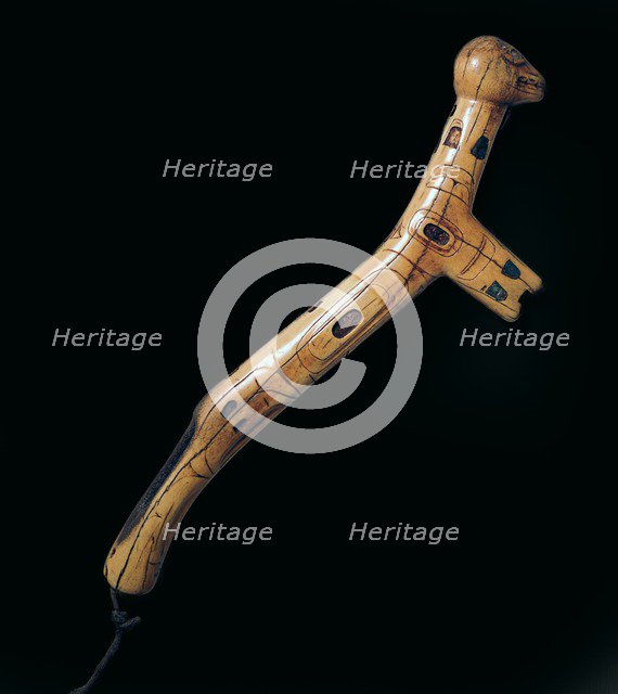 Native American ritual club. Artist: Unknown