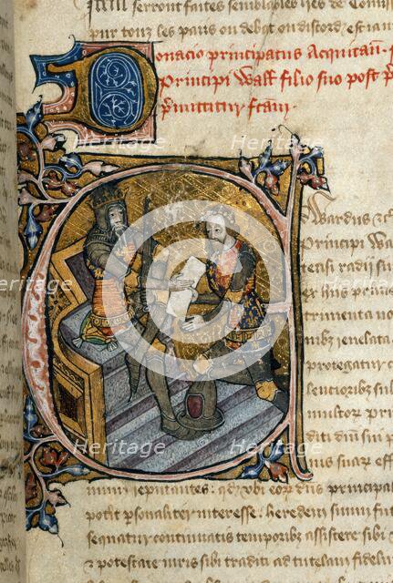 Black Prince receives Aquitaine, 1386-1399. Creator: Unknown.