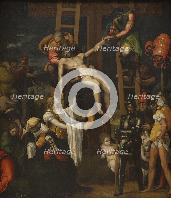 The Descent from the Cross, 1547. Artist: Machuca, Pedro (c. 1490-1550)