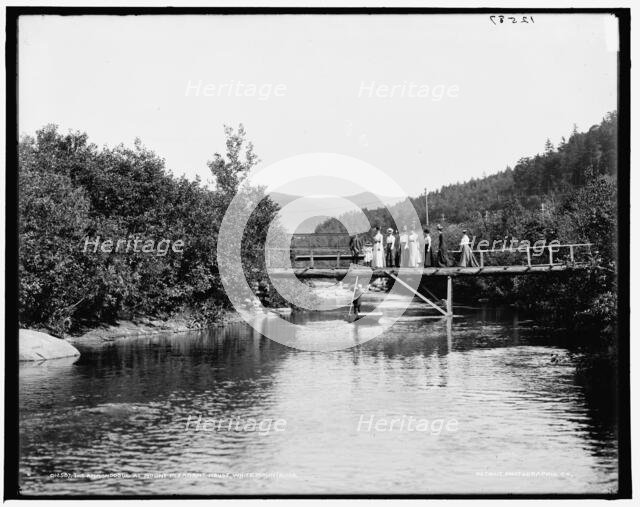 The Ammonoosuc at Mount Pleasant House, White Mountains, between 1890 and 1901. Creator: Unknown.