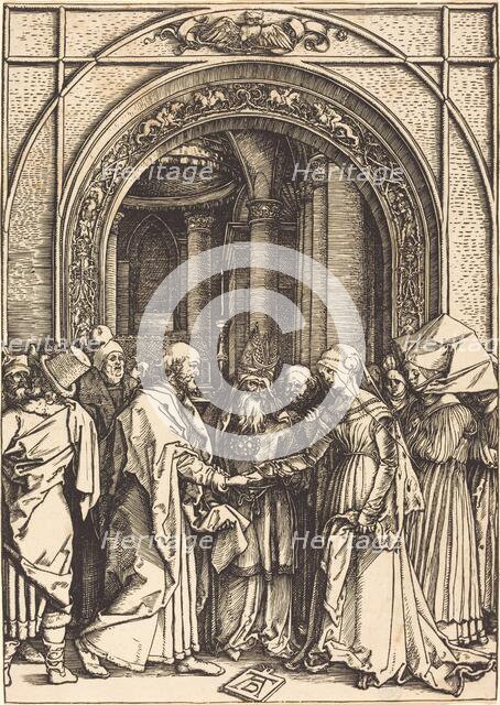 The Betrothal of the Virgin, c. 1504/1505. Creator: Albrecht Durer.