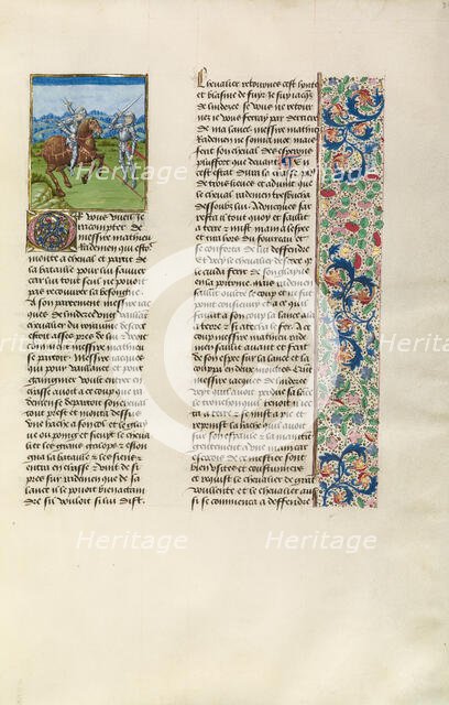 James Lindsay Defeated in Battle; Chroniques (Book Three), about 1480-1483. Creator: Unknown.