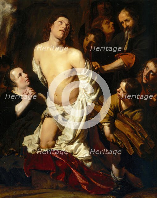Martyrdom of Saint Lawrence, 1652. Creator: Salomon de Bray.