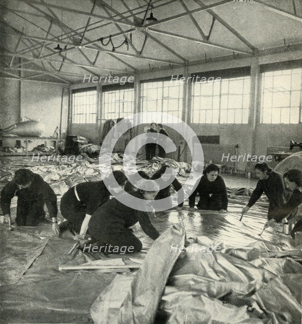 'Balloon Fabric Workers', c1943. Creator: Cecil Beaton.