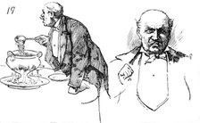 An English Christmas in Paris, drawn by A. Forestier, 1883.  Creator: Unknown.