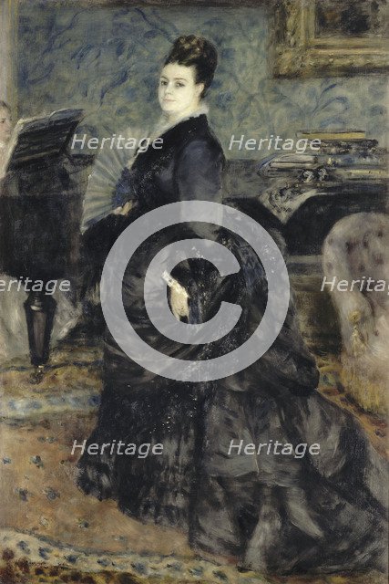 Portrait of a Woman, called of Mme Georges Hartmann, c. 1874. Artist: Renoir, Pierre Auguste (1841-1919)