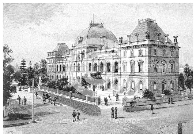 Parliament House, Brisbane, Australia, 1886. Artist: Unknown
