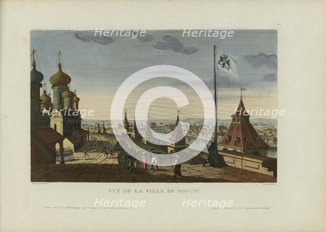 Vue de la ville de Moscou, 1817-1824. Creator: Courvoisier-Voisin, Henri (1757-1830).