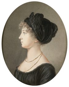 Tsarina Elizabeth Alexeievna of Russia, 1824.  Artist: Jean-Henri Benner