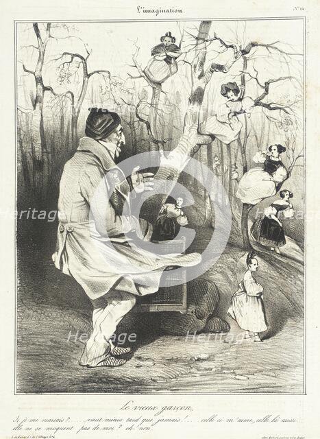 Le vieux garçon, 1833. Creator: Honore Daumier.