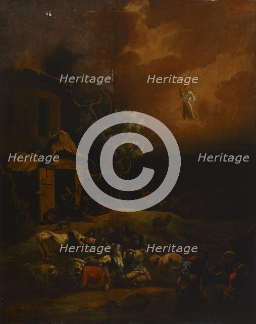 The Annunciation of the Shepherds, 1654-1685. Creator: Adam Colonia.