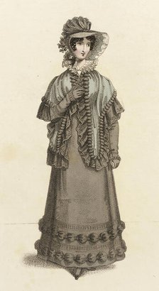 Fashion Plate (Walking Dress), 1821. Creator: John Bell.