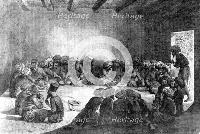 ''Turcomans Dining; Notes on Western Turkistan', 1875. Creator: Unknown.