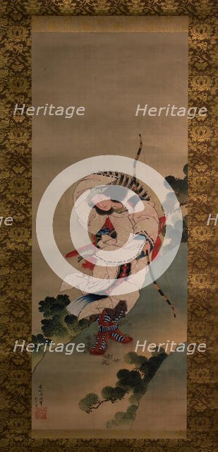 The Legendary Empress Jingu, dated 1847. Creator: Studio of Katsushika Hokusai.