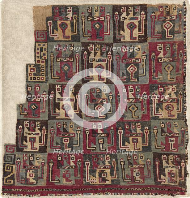 Corner Fragment, Probably from a Tunic, c. 700-1100. Creator: Unknown.