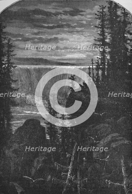 'A Night View of Niagara in Olden Time', 1883. Artist: Unknown.