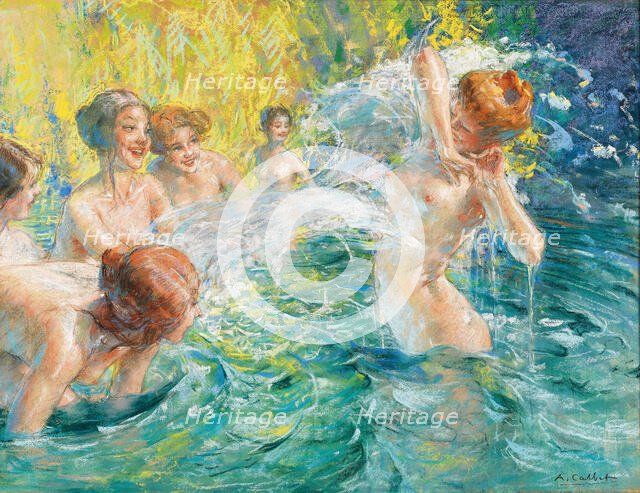 Summer joys on the river. Creator: Calbet, Antoine (1860-1944).