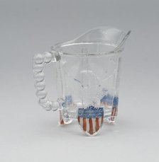 Bullet & Emblem pattern cream pitcher, 1870/1900. Creator: Unknown.