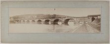 View of a destroyed bridge, 1870. Creator: Andre-Adolphe-Eugene Disderi.