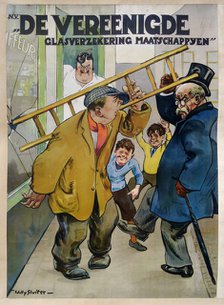 De Vereenigde Glasverzekering, 1921. Creator: Sluiter, Jan Willem (1873-1949).