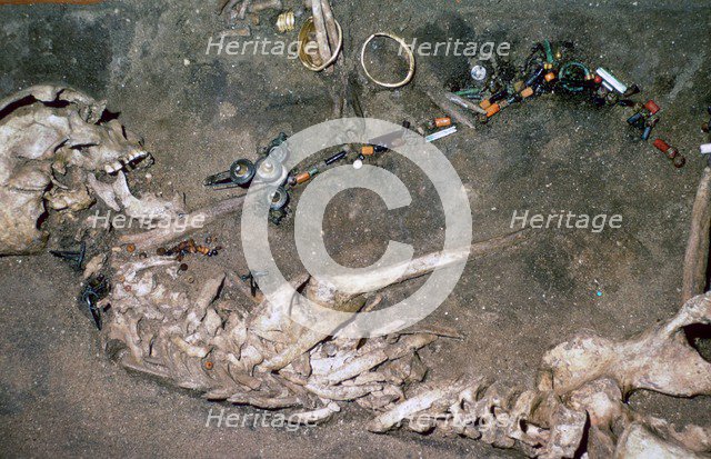 An Iron Age woman's grave from Denmark, 3rd century BC Artist: Unknown