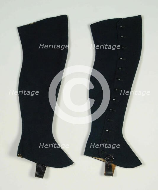 Gaiters, American, 1882. Creator: Unknown.