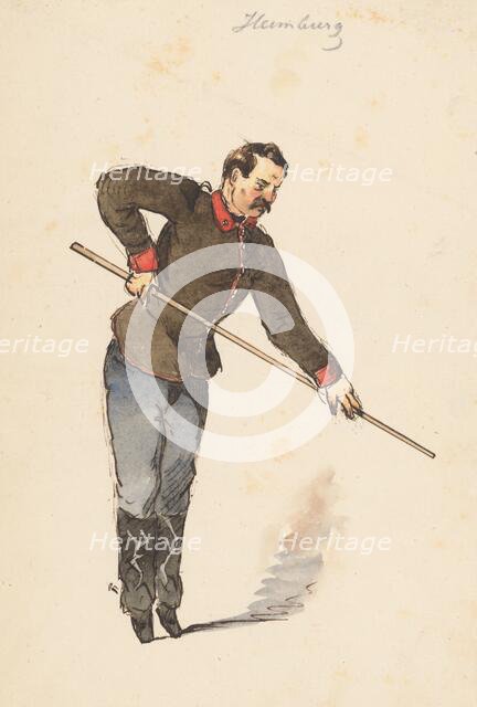 In game II., 1850-1860. Creator: Friedrich Carl von Scheidlin.