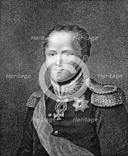 Alexander I, Tsar of Russia, 1817. Artist: Unknown